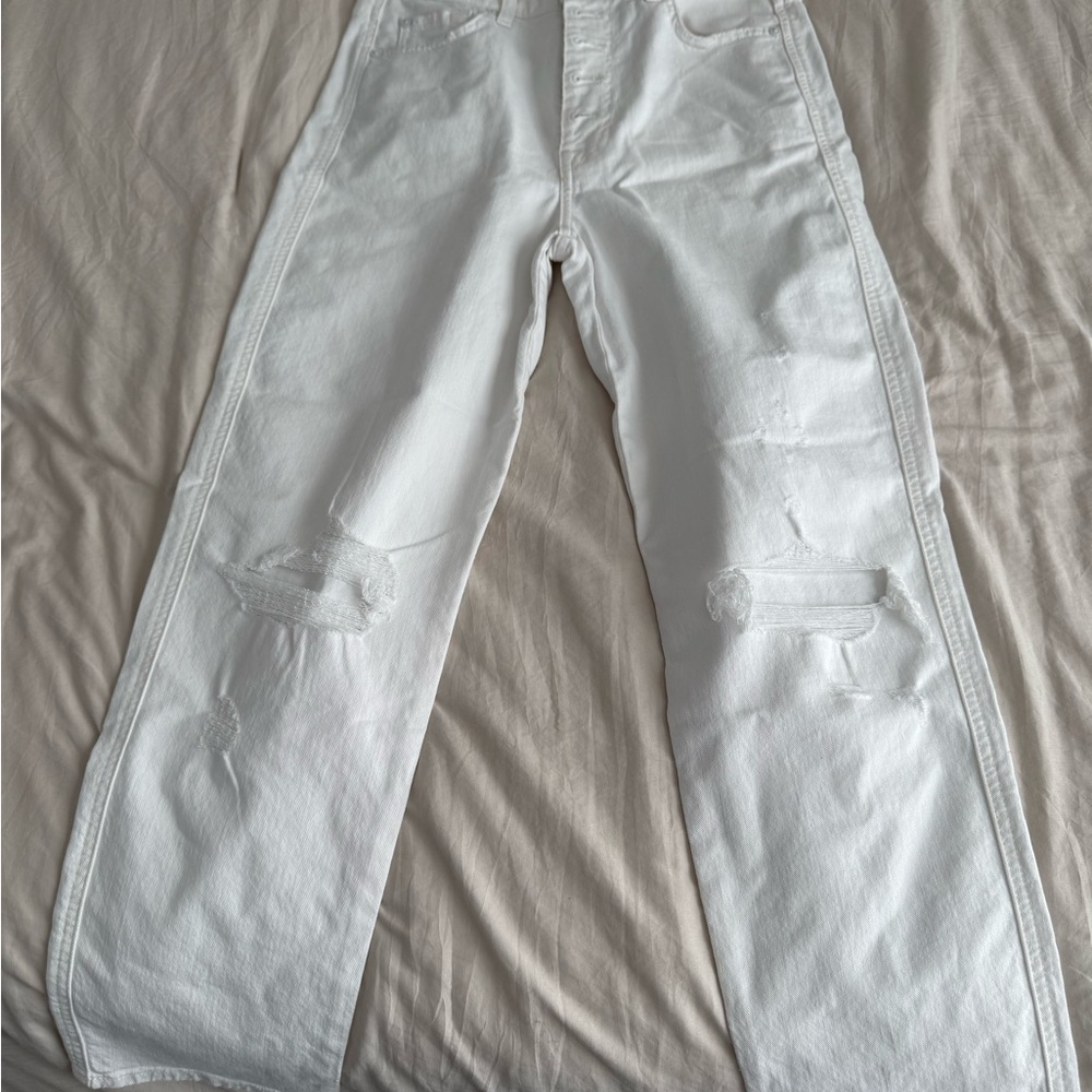 7 For All Mankind White Skinny Jeans